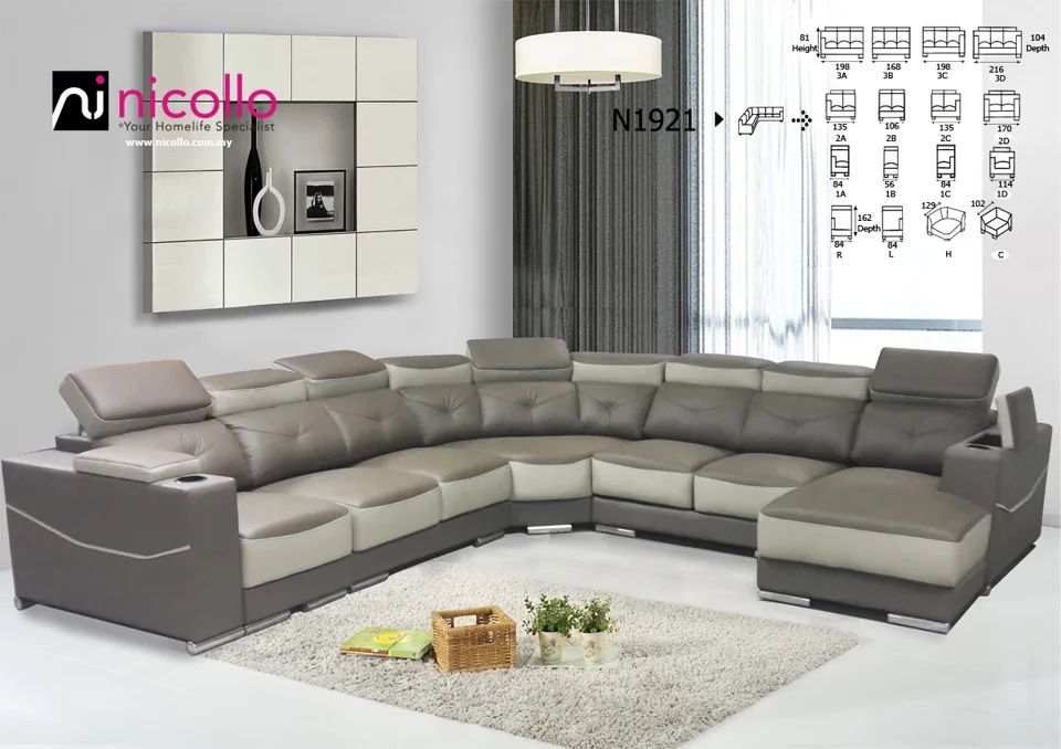 Nicollo N1921 - corner sofas, original product photograph