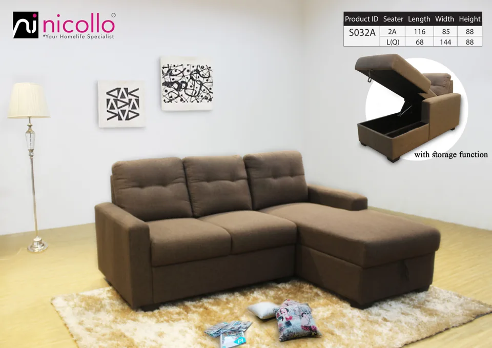 Nicollo S032A - l-shaped sofas, original product photograph