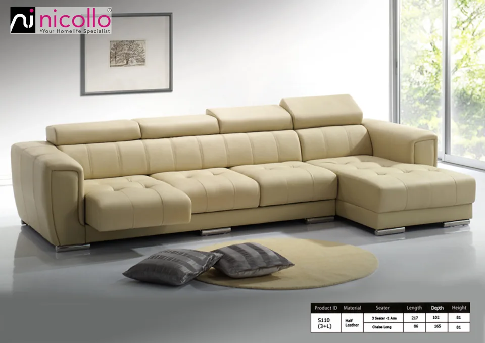 Nicollo S110-3L - l-shaped sofas, original product photograph