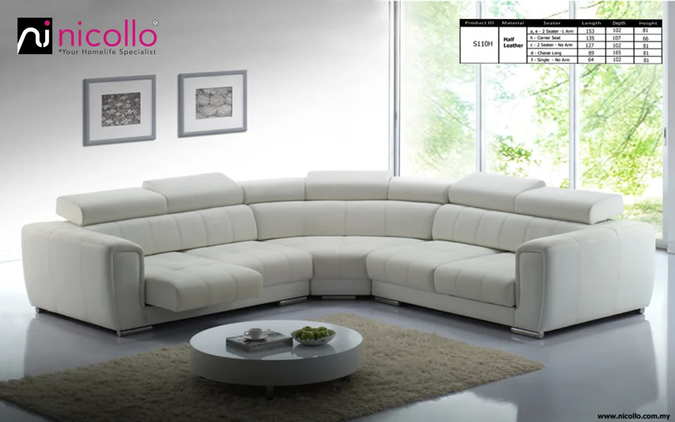 Nicollo S110H - corner sofas, original product photograph
