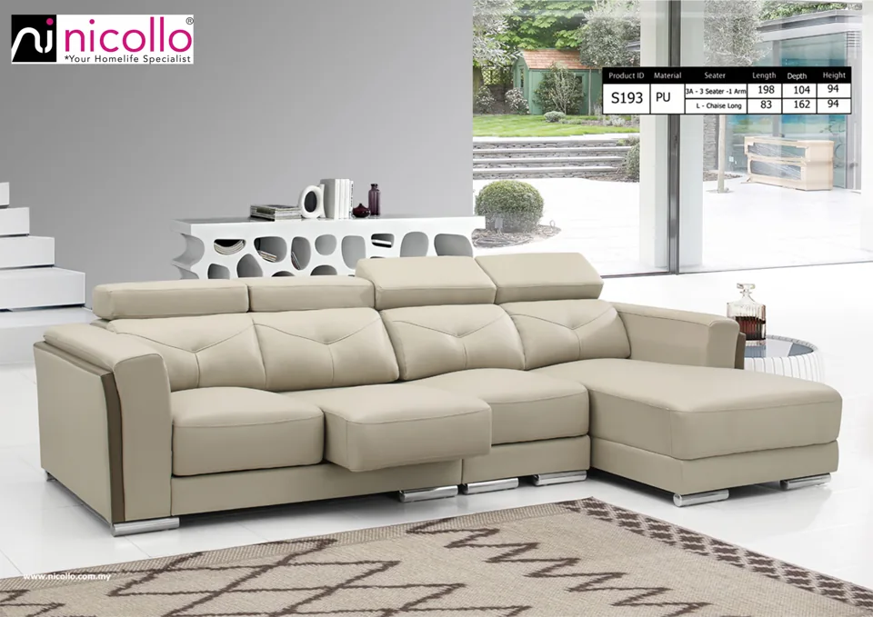 Nicollo S193 - l-shaped sofas, original product photograph