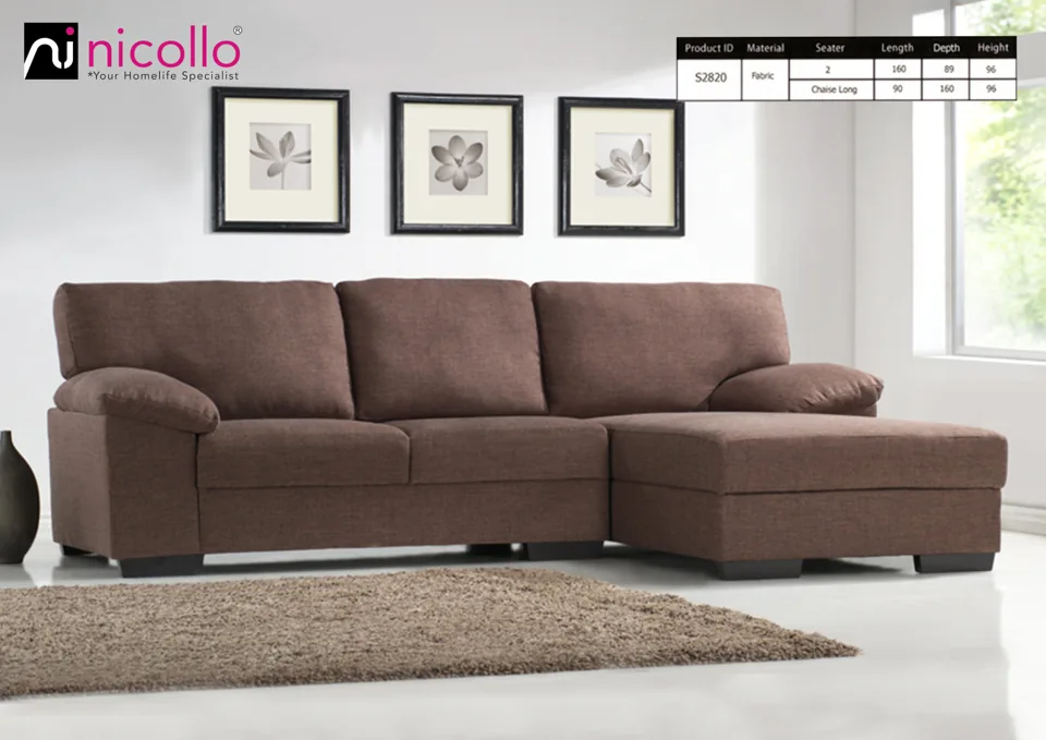 Nicollo S2820 - l-shaped sofas, original product photograph