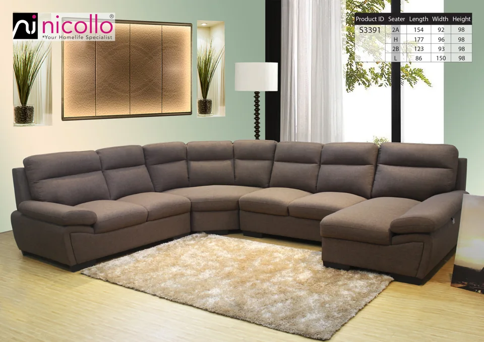 Nicollo S3391 - corner sofas, original product photograph
