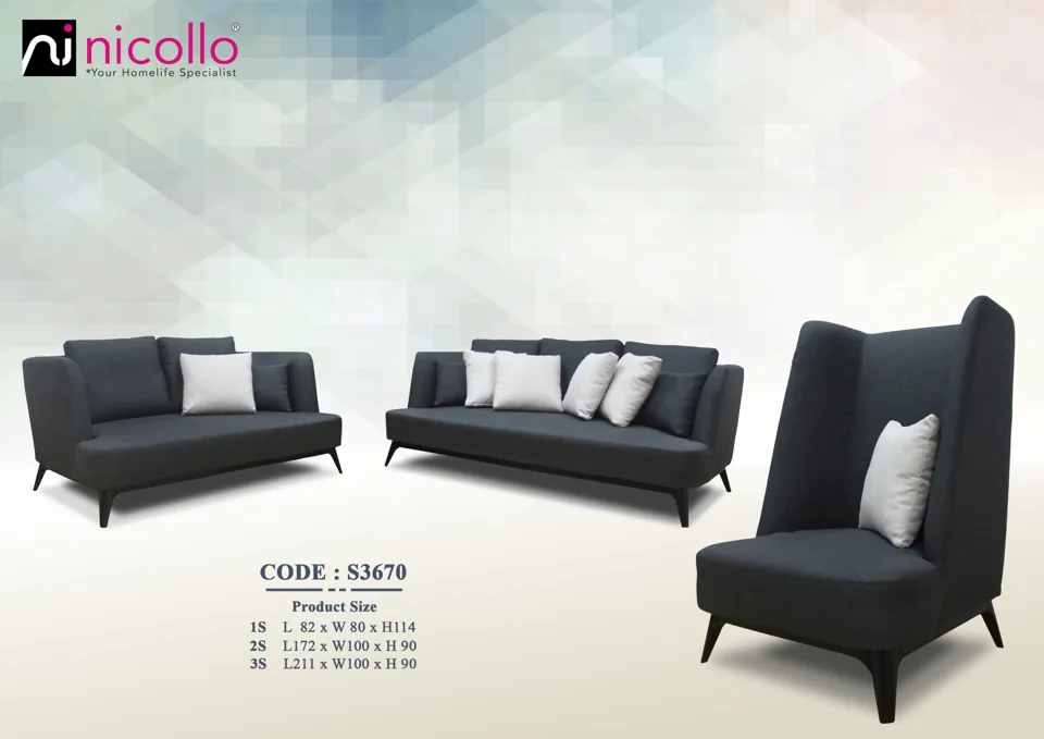 Nicollo S3670 - sofa sets, original product photograph